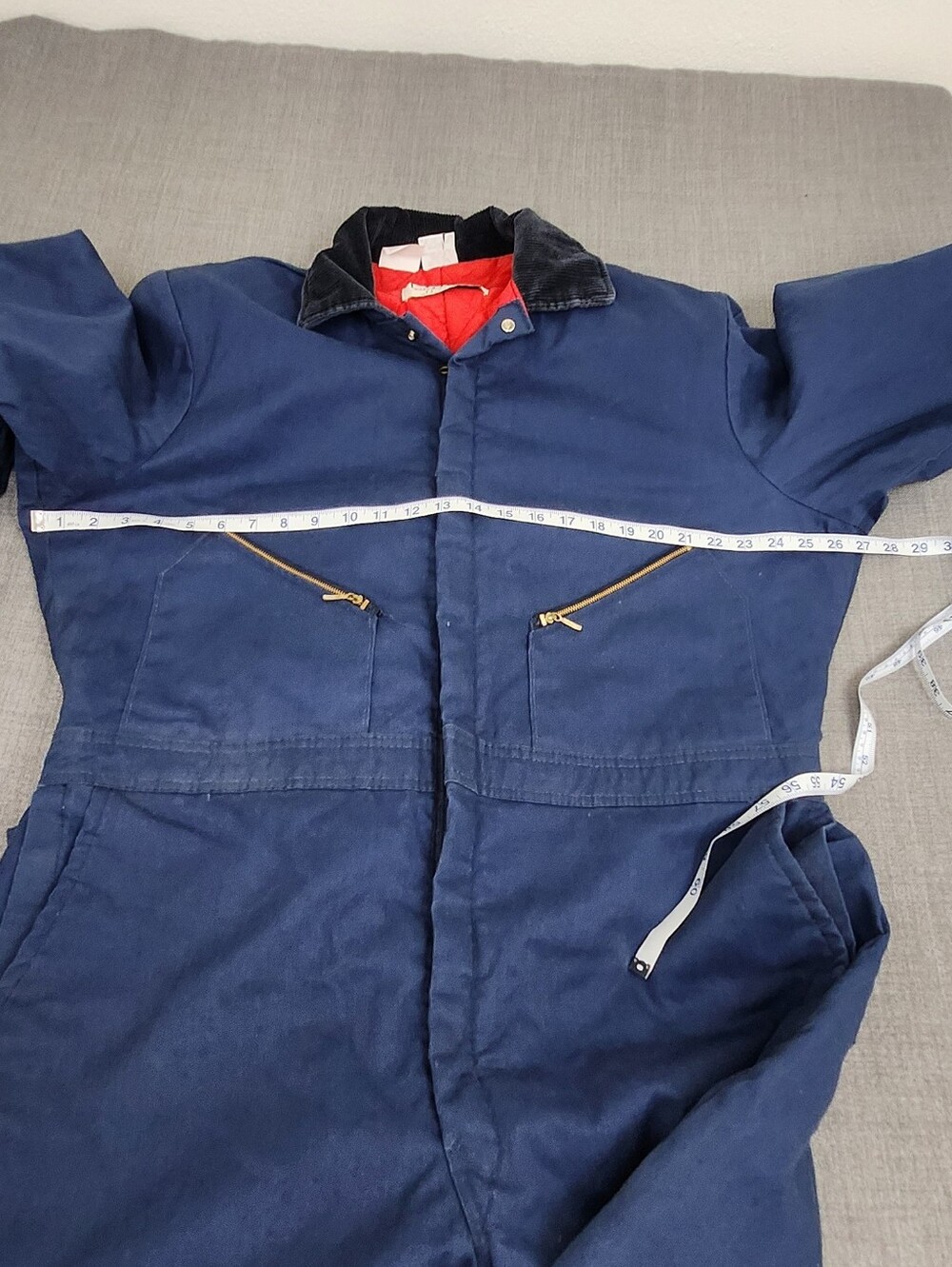 Vintage Walls Blue Blizard Pruf Made In USA Zip Up Bib/ Insulated Suit. XL REG. - Picture 10 of 14